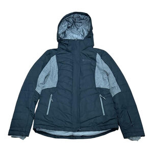 Mountain Warehouse Jacket Womens 6 Black Gray Hooded Insulated Snow Ski Coat
